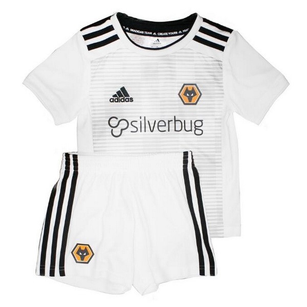 Camiseta Wolves 2ª Niño 2018-2019 Blanco